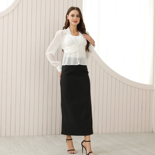 تنورة أسود أنيقة