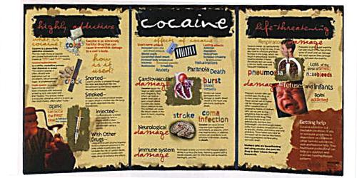Cocaine Folding Display
