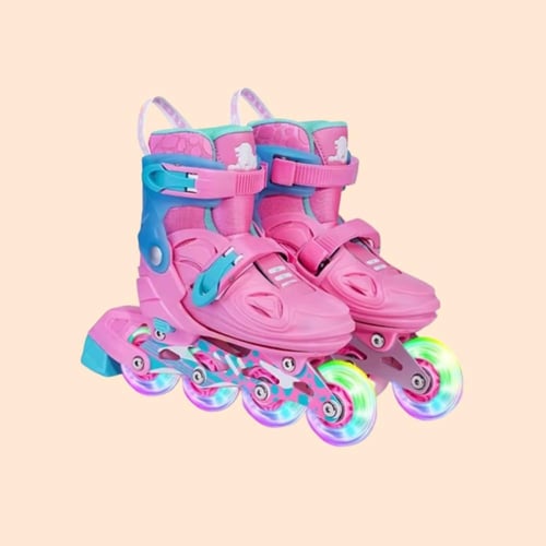 سكيت 885 كوجر للاطفال مع كفرات مضيئة و طقم حماية -...