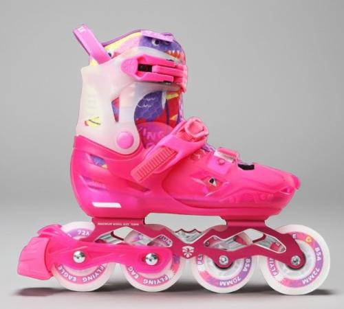 زلاجات أطفال مضيئة وردي Flying Eagle L8 Lumafly