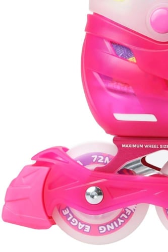 زلاجات أطفال مضيئة وردي Flying Eagle L8 Lumafly