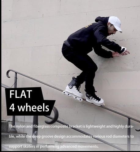 سكيت رولر فري ستايل COUGAR 7003 أبيض