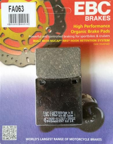 قماش فرامل هيابوزا خلفي FA063 من شركة EBC