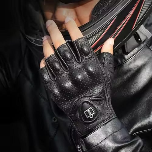 قفازات الحماية جلد للدراجة نارية