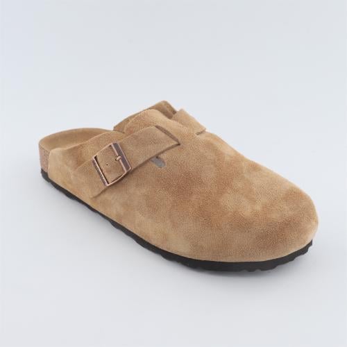 Birkenstock كلوق سويدي فاخر بتفصيل إبزيم أنيق