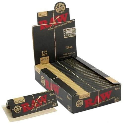 كرتون ورق لف تبغ من راو بلاك 1 1-4-RAW Black 1 1-4...