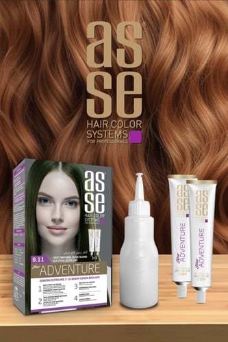 صبغة شعر أشقر زيتوني فاتح طبيعي 8.11