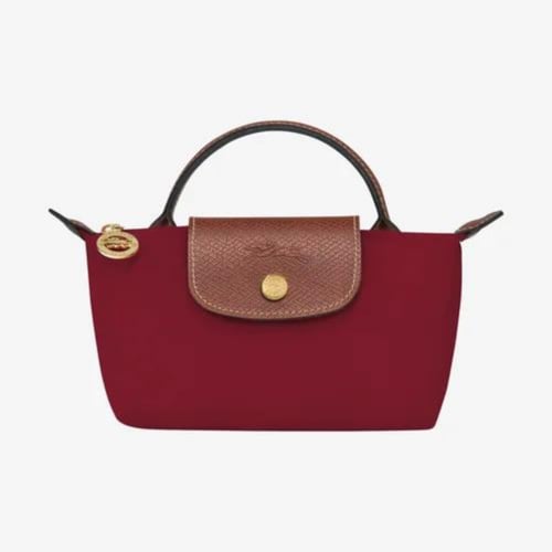 حقيبة كلاسيكية مصغرة من لونجشامب باللون الكحلي