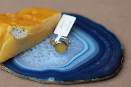 خاتم ملكي G1 كهرمان بولندي ٨ ملي