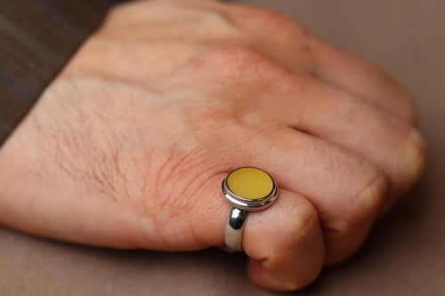 خاتم ملكي G1 كهرمان بولندي 10 ملي