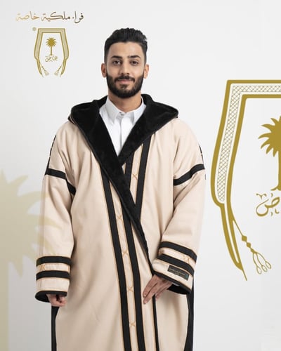 فروة وسم الخاصة بيج وأسود