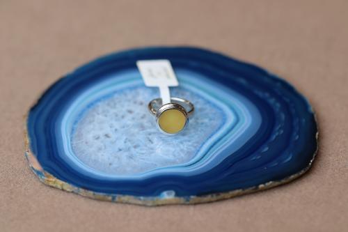 خاتم ملكي G1 كهرمان بولندي ٨ ملي