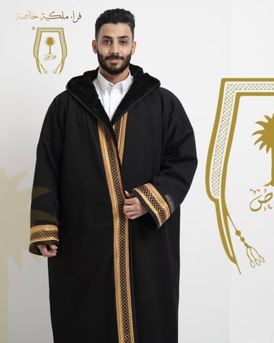 فروة المشلح الخاصة أسود وذهبي