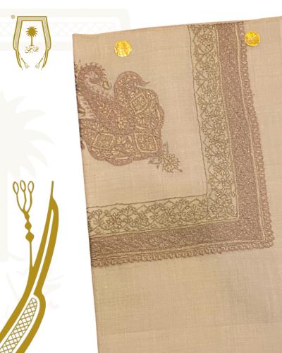 شال باشمينا خاص يدوي كشميري مطرز