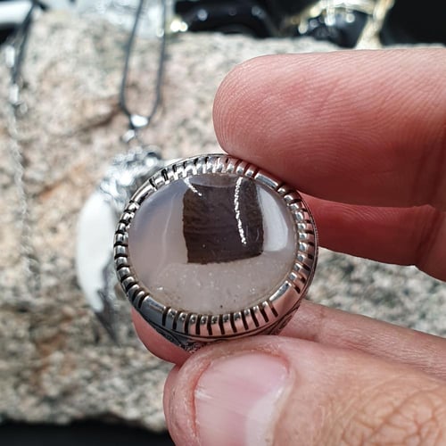 خاتم صوره الكعبه المشرفه مع صياغه الكعبه لكس الشري...