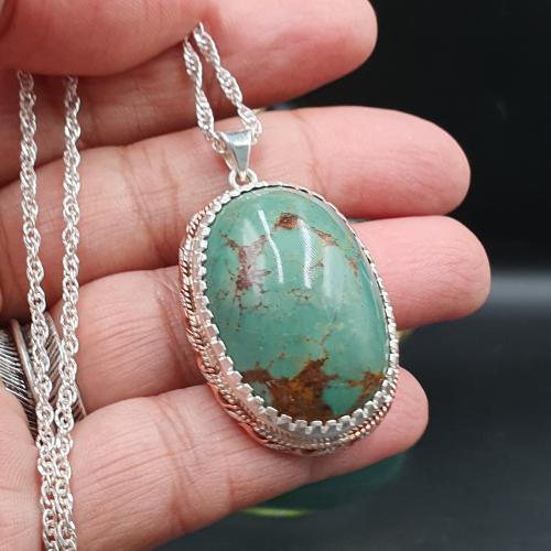 تعليقه فيروز نيشابوري قبه برواز نحاس مع سلسله فضه...