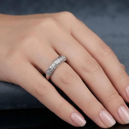 دبله فضه موديل سلتير فضه عيار 925