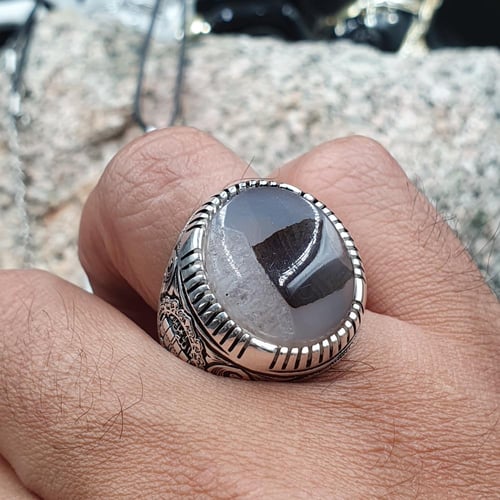 خاتم صوره الكعبه المشرفه مع صياغه الكعبه لكس الشري...