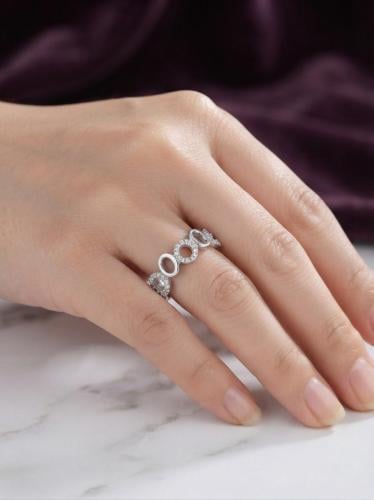 دبله قصه الماس فضه عيار 925