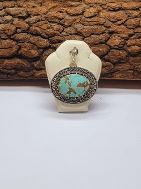 تعليقه فيروز بيضاوي نيشابوري برواز ذهبي