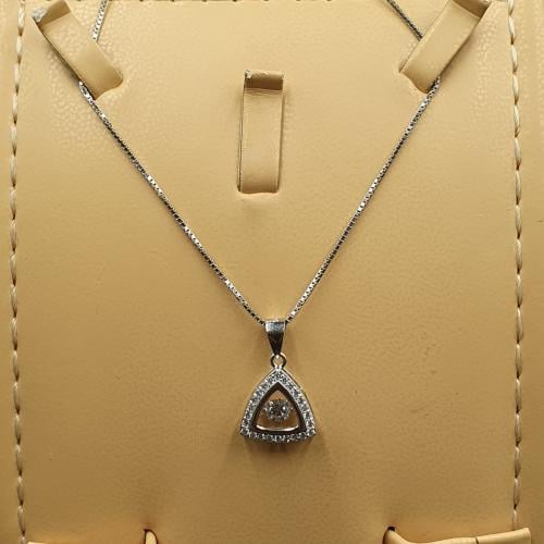 تعليقة فضة تصميم براده مع سلسلة فضة 925