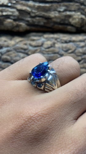 حجر الزفير الزجاجي موديل الدمعه صياغه مهدي