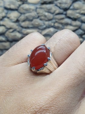 خاتم عقيق يماني كرزي منشار