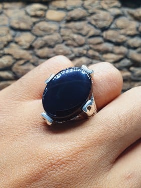 خاتم عقيق شفه افريقي صياغه نجفي ابداع الشريف