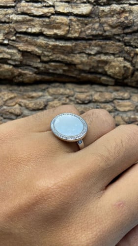 خاتم صدف ملكي برواز فصوص