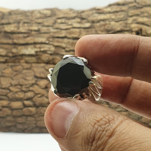 خاتم موزنايت اسود راهي صياغه المخالب ابداع الشريف