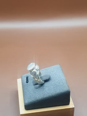 خاتم فضه ساده صياغه يدويه اثريه