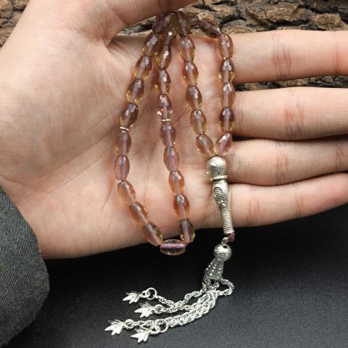 سبحه الكساندلايت متغير اللون عدد 33 خرزه حبه صغير