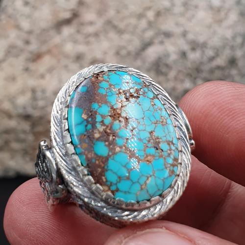 خاتم فيروز نيشابوري موديل سلجوقي الكنج