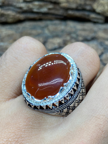 خاتم مشمشي صياغه الشبك