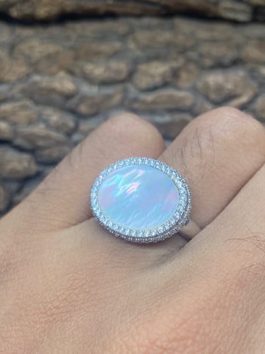 خاتم تايلندي ملكي فضة عيار 925 مقاس7