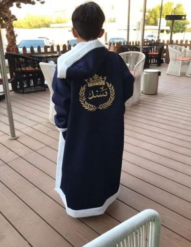 فروة شتوية للاطفال اسود