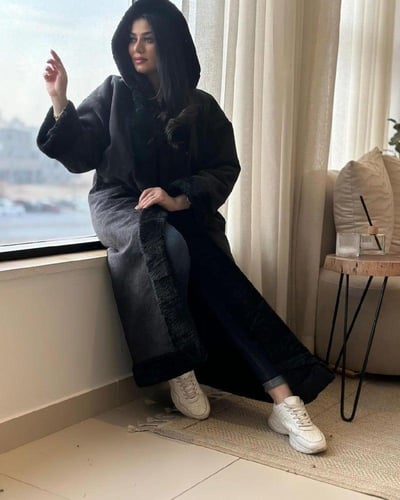 فروه مطرزه بالاسم