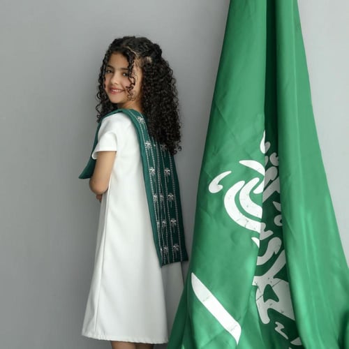 فستان بناتي اليوم الوطني