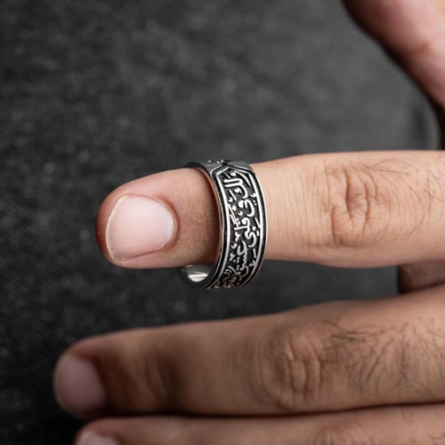 دبلة الوعد - مخصصة بعبارة فريدة