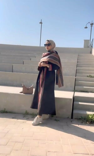 عباية شتوية انيقة مع سدو