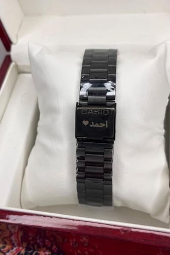 ساعة كاسيو LTP اسود مينا اسود