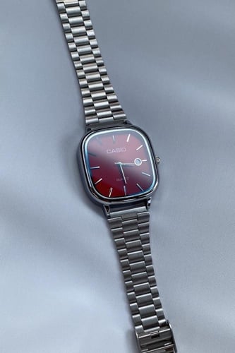 ساعة كاسيو LTP عنابي - بحفر حسب الطلب