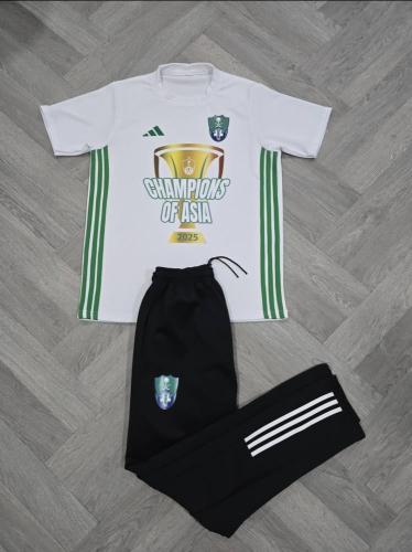 طقم الأهلي بطل نخبة آسيا لون أبيض النخبة الجديده