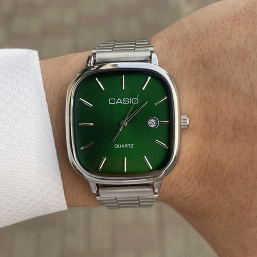 ساعة كاسيو LTP اخضر - بحفر حسب الطلب