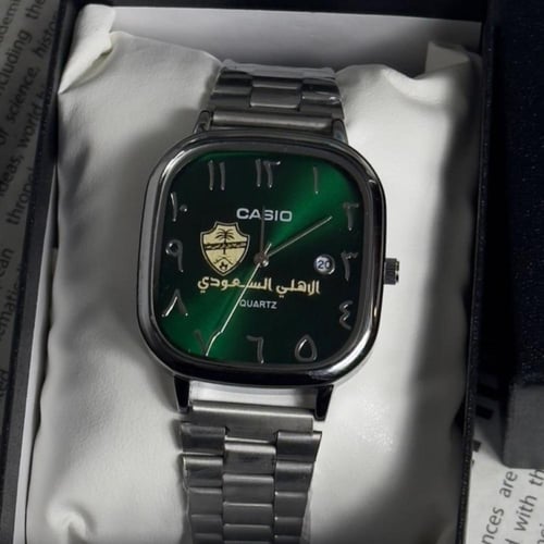 ساعة كاسيو بتصميم شعار الاهلي