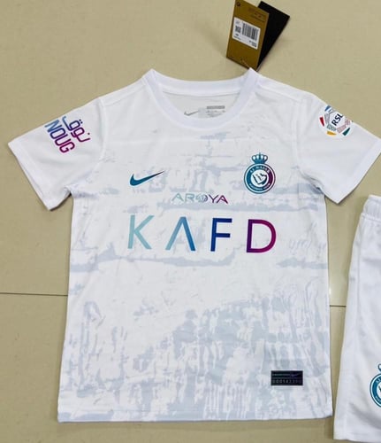 تيشيرت النصر الجديد لون أبيض مقاسات شبابي رجالي جا...