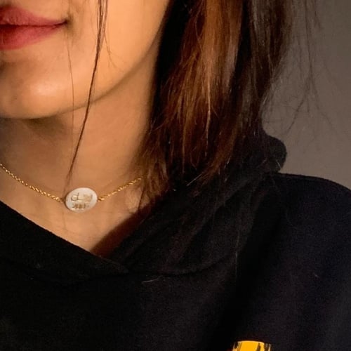 سلسال فضه خالص عيار925حجر طبيعي - متجر اجوان