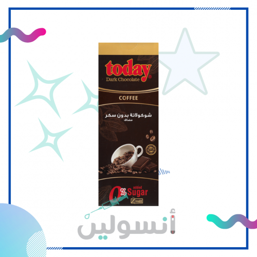 شوكولاته داكتة بالقهوه بدون سكر