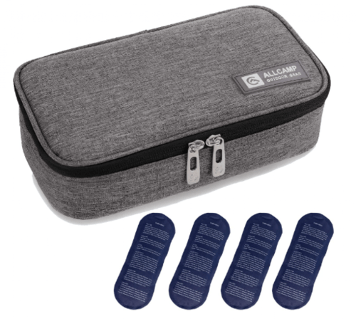 حافظة انسولين مع 4 اكياس جل