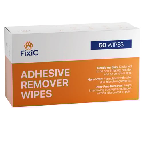 مسحات إزالة اللاصق من Fixic مع الألوفيرا